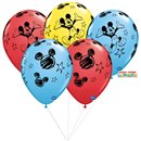 Buchet din baloane latex asortate Mickey Mouse, Qualatex BB.Q18688