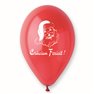 Baloane latex rosii inscriptionate Craciun Fericit, Radar GI.XMAS.RED.T1