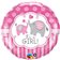 Balon Folie 45 cm It’s a Girl Elephants, Qualatex 45106