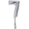 Balon Micro folie cifra 7 argintiu -18cm, Radar GB07097S
