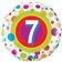 Balon Folie 45 cm Cifra 7 Buline, Qualatex 41108