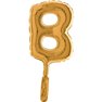 Balon Micro Folie litera B aurie - 18cm, Radar GB07212G