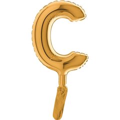 Balon micro folie litera C aurie - 18cm, Radar 07222