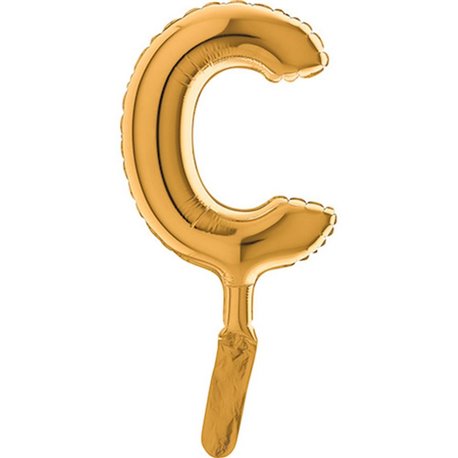 Balon Micro Folie litera C aurie - 18cm, Radar GB07222G