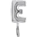 Balon Micro Folie litera E argintie - 18cm, Radar GB07249S