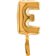 Balon micro folie litera E aurie - 18cm, Radar 07242