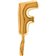Balon micro folie litera F aurie - 18cm, Radar 07252