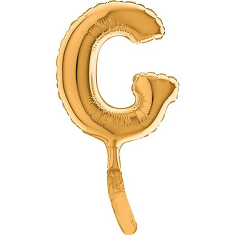Balon Micro Folie litera G aurie - 18cm, Radar GB07262G