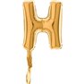 Balon Micro Folie litera H aurie - 18cm, Radar GB07272G