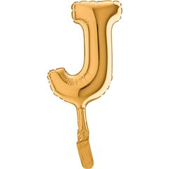Balon Micro Folie litera J aurie - 18cm, Radar GB07292G