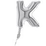 Balon Micro Folie litera K argintie - 18cm, Radar GB07309S