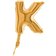 Balon micro folie litera K aurie - 18cm, Radar 07302