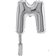 Balon micro folie litera M argintie - 18cm, Radar 07329