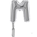 Balon Micro Folie litera M argintie - 18cm, Radar GB07329S