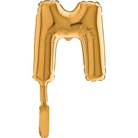 Balon Micro Folie litera M aurie - 18cm, Radar GB07322G