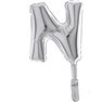 Balon Micro Folie litera N argintie - 18cm, Radar GB07339S