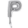 Balon Micro Folie litera P argintie - 18cm, Radar GB07359S