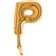 Balon micro folie litera P aurie - 18cm, Radar 07352