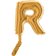 Balon micro folie litera R aurie - 18cm, Radar 07372