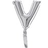 Balon Micro Folie litera V argintie - 18cm, Radar GB07419S