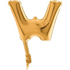 Balon Micro Folie litera W aurie - 18cm, Radar GB07422G