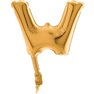 Balon micro folie litera W aurie - 18cm, Radar 07422