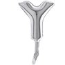 Balon Micro Folie litera Y argintie - 18cm, Radar GB07449S