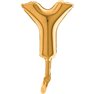 Balon micro folie litera Y aurie - 18cm, Radar 07442