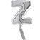 Balon micro folie litera Z argintie - 18cm, Radar 07459