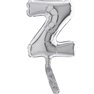 Balon Micro Folie litera Z argintie - 18cm, Radar GB07459S