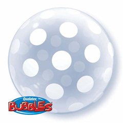 Balon Bubbles Polka Dots, Qualatex 16872