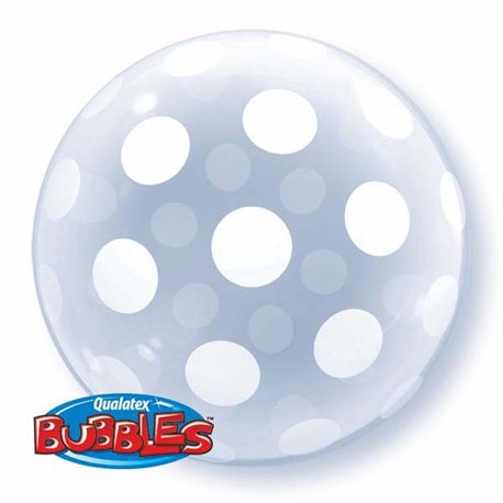 Balon Bubbles Polka Dots, Qualatex 16872
