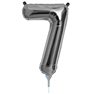Balon folie cifra 7 argintiu - 41cm, Amscan 33088
