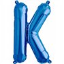 Balon folie litera K albastru - 41 cm, Qualatex 59402