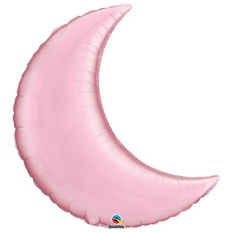 Balon Folie Figurina 89 cm Semiluna Pearl Pink, Qualatex 746236, 1 buc