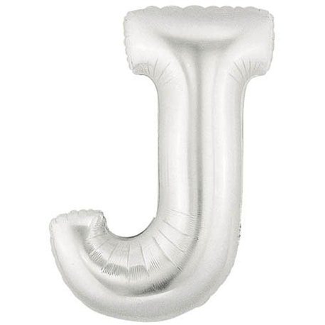 Baloane Folie Mari cu Litere A-Z Argintii, 86 cm / 34", Northstar Balloons, 1 buc