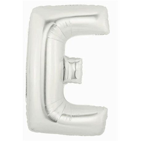 Baloane Folie Mari cu Litere A-Z Argintii, 86 cm / 34", Northstar Balloons, 1 buc