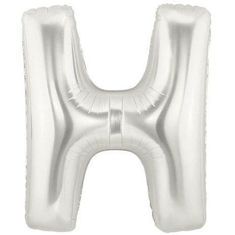 Baloane Folie Mari cu Litere A-Z Argintii, 86 cm / 34", Northstar Balloons, 1 buc