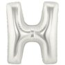 Balon folie mare litera H argintiu - 86cm, Northstar Balloons 00203