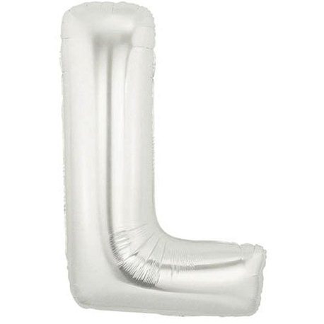 Baloane Folie Mari cu Litere A-Z Argintii, 86 cm / 34", Northstar Balloons, 1 buc