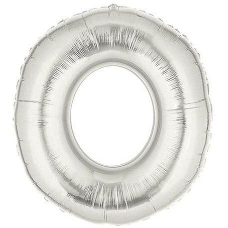 Baloane Folie Mari cu Litere A-Z Argintii, 86 cm / 34", Northstar Balloons, 1 buc