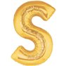 Balon folie mare litera S auriu - 86cm, Northstar Balloons 00266