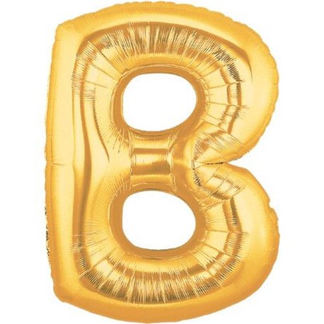 Baloane Folie Mari cu Litere A-Z Aurii, 86 cm / 34", Northstar Balloons, 1 buc