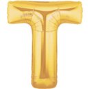 Baloane Folie Mari cu Litere A-Z Aurii, 86 cm / 34", Northstar Balloons, 1 buc