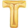Baloane Folie Mari cu Litere A-Z Aurii, 86 cm / 34", Northstar Balloons, 1 buc