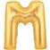 Balon folie mare litera M auriu - 86cm, Amscan 32972