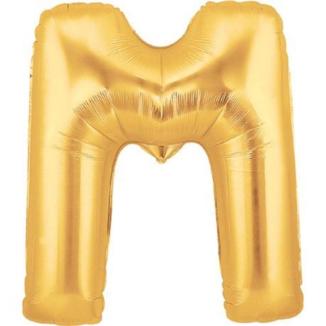 Baloane Folie Mari cu Litere A-Z Aurii, 86 cm / 34", Northstar Balloons, 1 buc