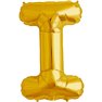 Balon Folie Mare Litera I Auriu - 34"/86 cm, Northstar Balloons 00256