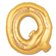Balon folie mare litera Q auriu - 86cm, Northstar Balloons 00264