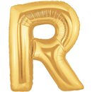 Baloane Folie Mari cu Litere A-Z Aurii, 86 cm / 34", Northstar Balloons, 1 buc